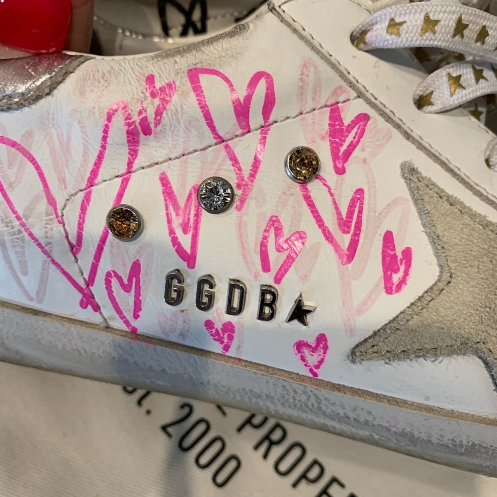 Golden Goose Superstar size 37 custom edition EUC - Picture 15 of 16